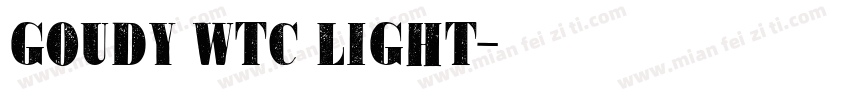 Goudy WTC Light字体转换